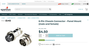 SparkFun - 6-Pin Chassis Connector