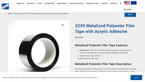 Specialty Tapes - Metalized Polyester Film Tape