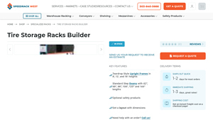 Speedrack West - Teardrop Style Upright Frames