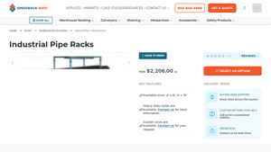 Speedrack West - Stacking Pipe Bunk
