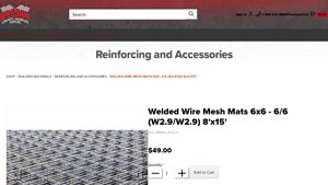 Speedway CP - Welded Wire Mesh Mats 6x6