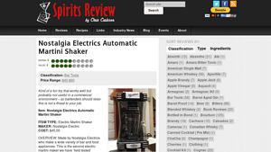 Nostalgia Electrics - Automatic Martini Shaker