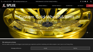 Splux Wheels - Custom Forged Gold Wheels & Rims
