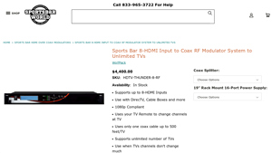 Sports Bar - 8-HDMI Input Coax RF Modulator System