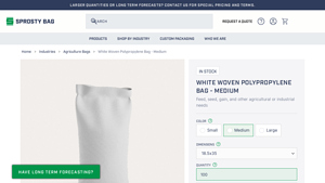 Sprosty - Medium Woven Polypropylene Bag
