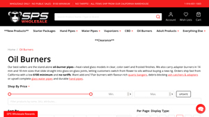SPS Wholesale - Oil Burners & Glass Pipes