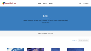Stained Glass for Less - Beautiful Blue Stained Glass
