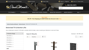 ProMounts - Large Motorized Swing TV Wall Mount