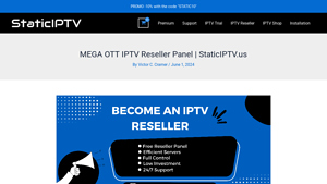 Static IPTV - MEGA OTT Reseller Panel