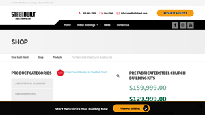 Steel Built Direct - Pre Fabricated Steel Church Building Kits