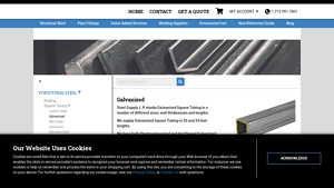 Steel Supply - Galvanized Square Tubing