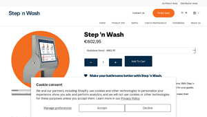 Step 'n Wash - Self-Retracting Step Stool
