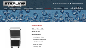 Sterling - 55 lbs Ice Maker with Bin SK-29C | SK-29S