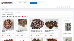 StoneContact - Red Polished Pebbles