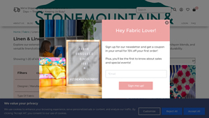 Stone Mountain Fabric - Premium Linen & Blends
