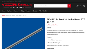 Felling - BEMS125 Pre-Cut Junior Beam