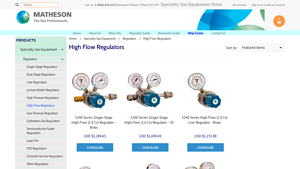 Matheson - High Flow Regulators