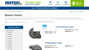 Paxton Products - Blower Heads