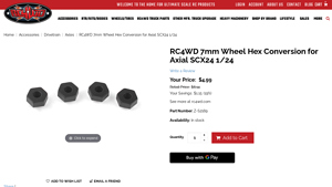 RC4WD - 7mm Wheel Hex Conversion