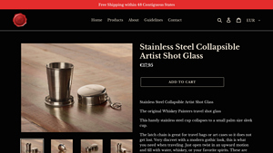 Whiskey Painters - Stainless Steel Collapsible Shot Glass