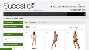 Subastral Inc - Realistic Female Mannequins