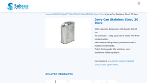 Jerry Can - 20L Stainless Steel