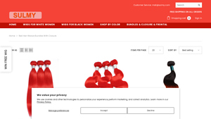 SULMY - Red Hair Weave Bundles