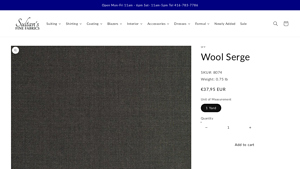 Sultans Fine Fabrics - Wool Serge