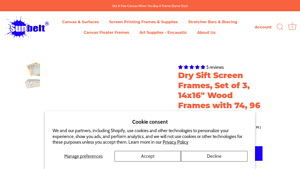 Sunbelt Manufacturing - Dry Sift Screen Frames Set