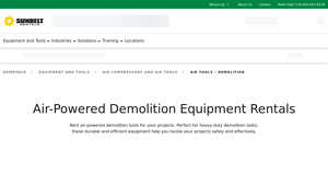 Sunbelt Rentals - Air Jack Hammer & Paving Breaker Rentals