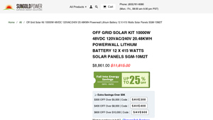 Sungold Power - Off Grid Solar Kit 10000W