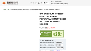 Sungold Power - Off-Grid Solar Kit 5000W SGM-5K5E