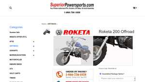 Superior Power Sports - 200cc Bike