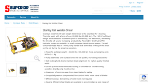 Superior Sales - Stanley Rail Welder-Shear