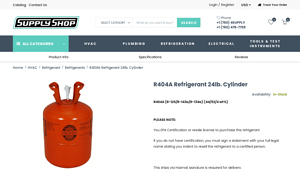 SupplyShop - R404A Refrigerant