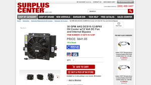 AKG - 30 GPM Oil Cooler