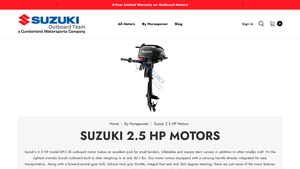 Suzuki - DF2.5S & DF2.5L5 Outboard Motors
