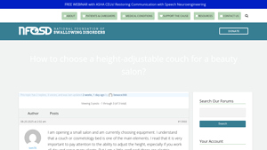 Swallowing Disorder Foundation - Height-Adjustable Couches