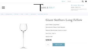 Moser - Giant Snifters Long Fellow
