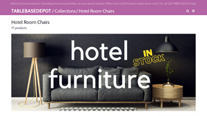 Table Base Depot - Hotel Room Chairs Collection