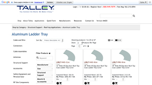 Talleycom - Aluminum Ladder Tray