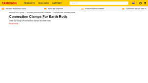 Tameson - Connection Clamps for Earth Rods