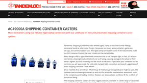 Tandemloc - AC49000A Shipping Container Casters
