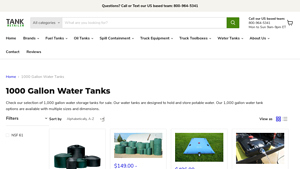 Tank Retailer - 1000 Gallon Water Tanks