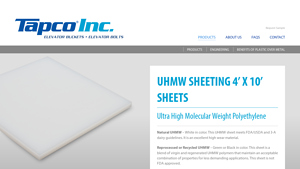 Tapco Inc - UHMW Polymer Sheet