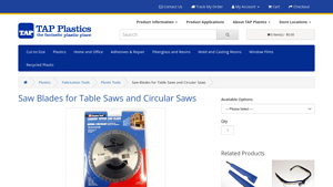 Tap Plastics - Saw Blade