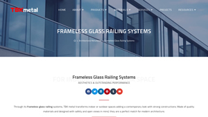 TBK Metal - Frameless Glass Railing Systems