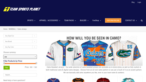 Teamsports Planet - Camo Baseball Jerseys