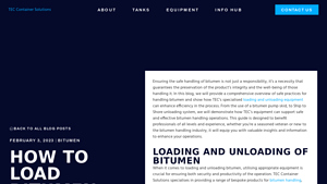 TEC - Bitumen Pump Skid