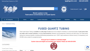 Technical Glass - Fused Quartz Tubing